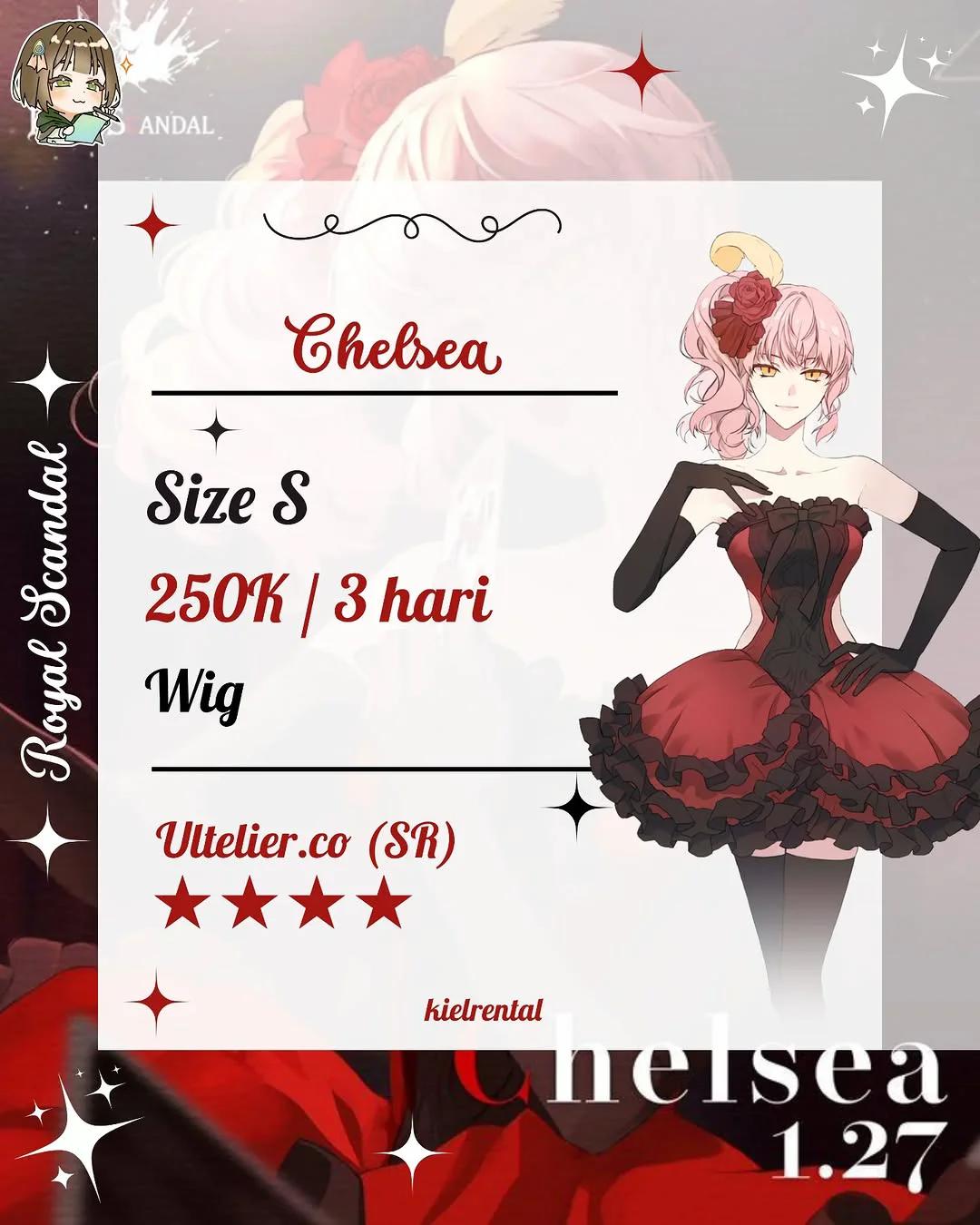 Chelsea Royal Scandal - Costume & Wig