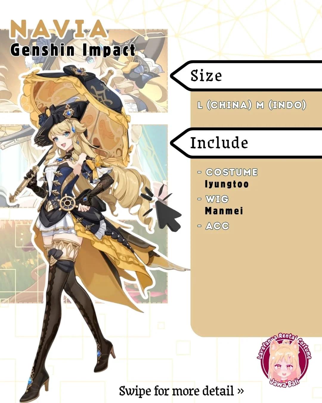 Navia Genshin Impact - Costume