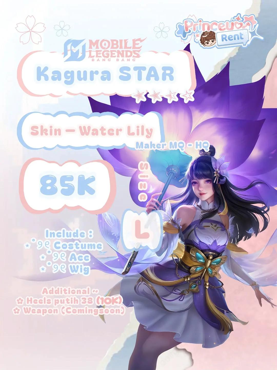 Rental Kostum Kagura Waterlily Mobile Legends MLBB