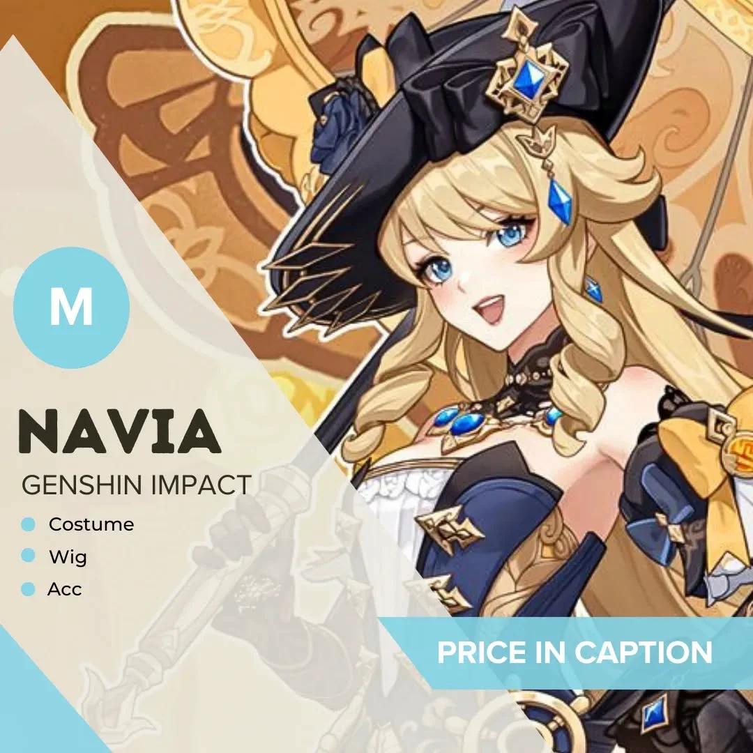 Navia Genshin Impact - Kostum & Wig Monenjoy