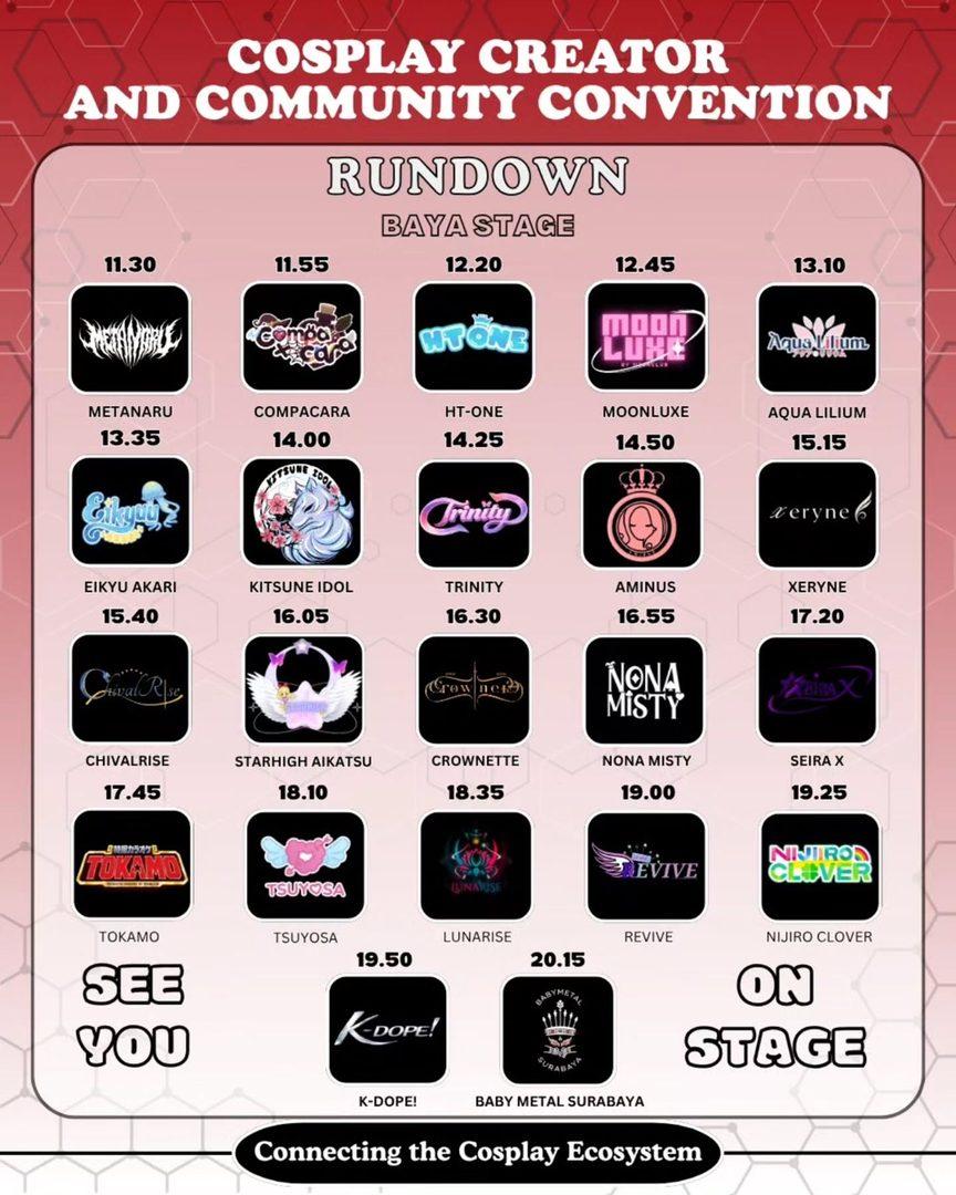 Rundown resmi Baya Stage