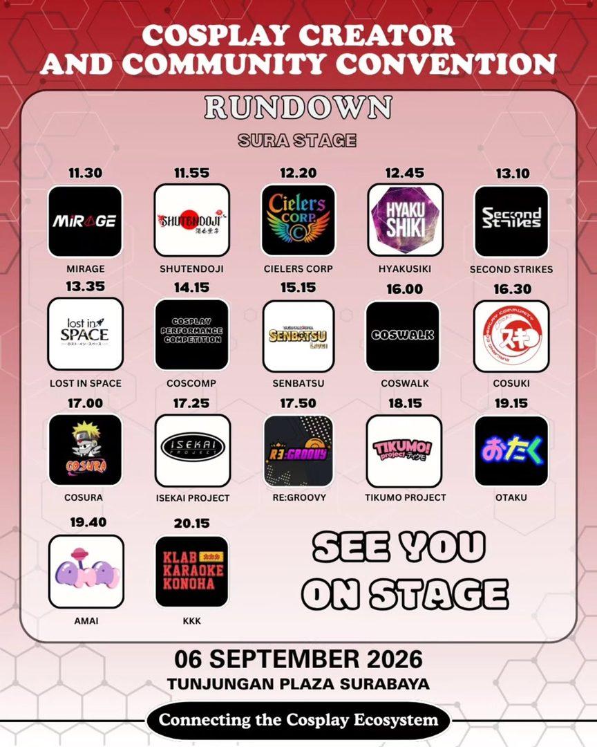Rundown resmi Sura Stage
