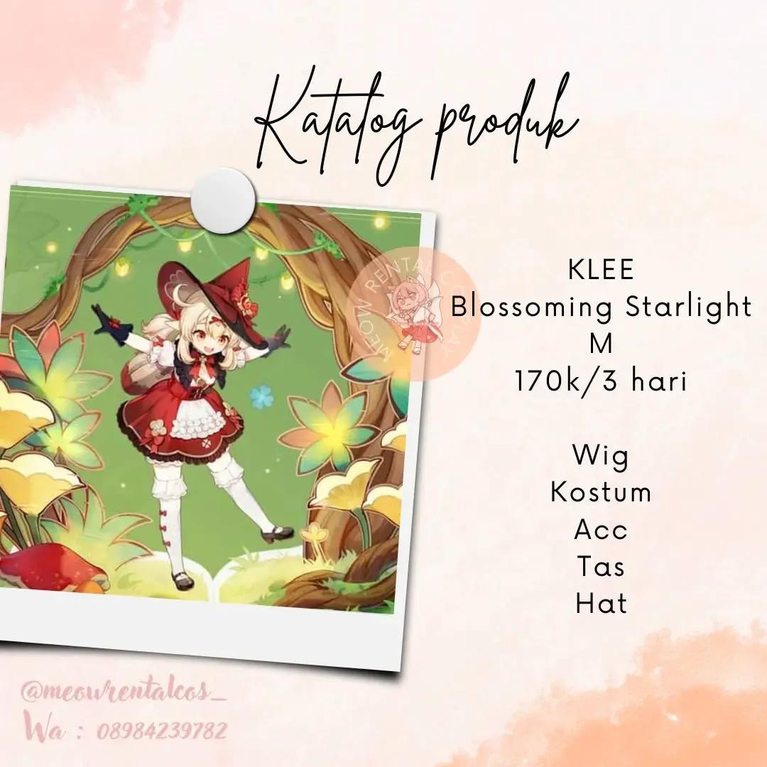 Klee Blossoming Starlight - Kostum, Wig, Aksesoris, Tas, Hat