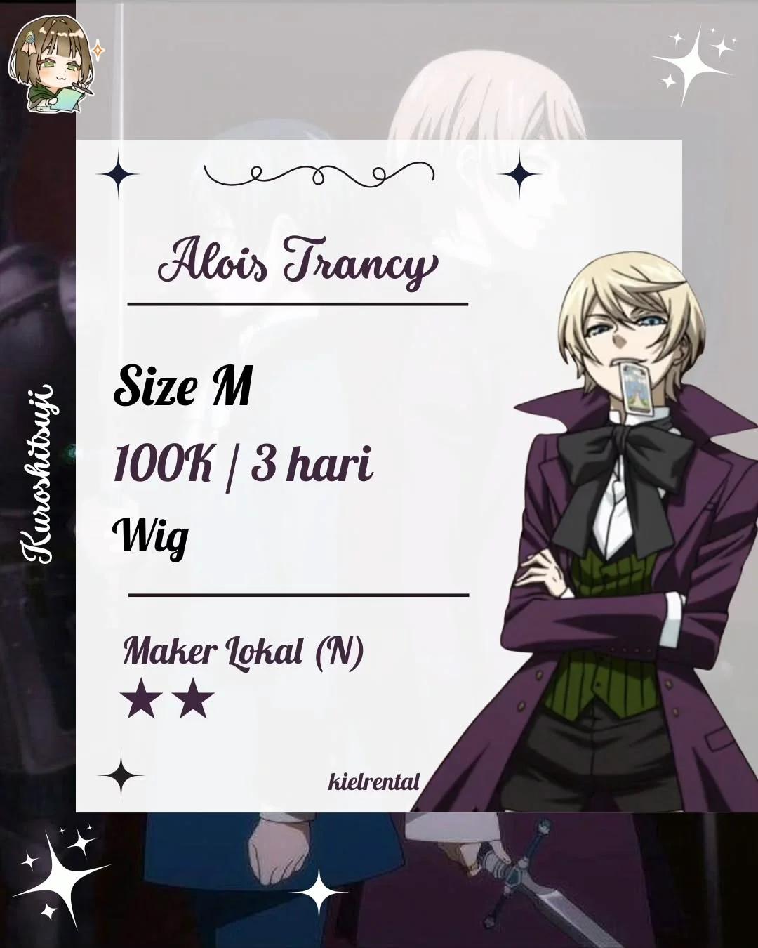 Alois Trancy Kuroshitsuji - Kostum