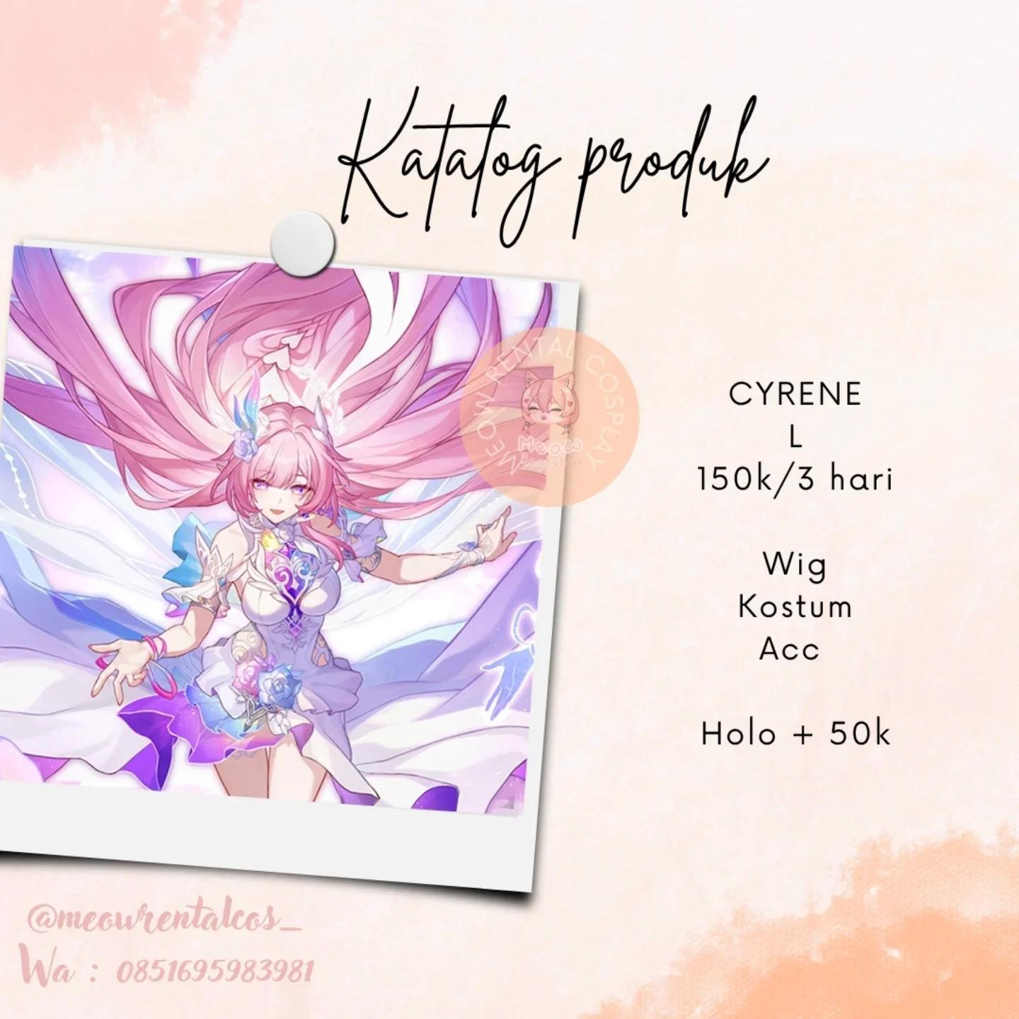 Elysia Herrscher of Human Ego - Honkai Impact 3rd Cyrene Size L