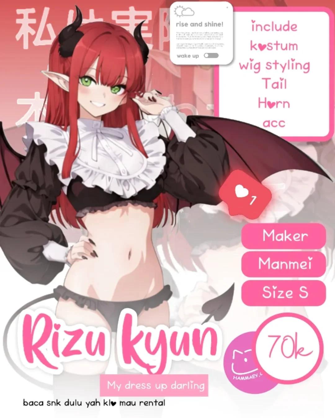 Rizu Kyun My Dress Up Darling Cosplay Set