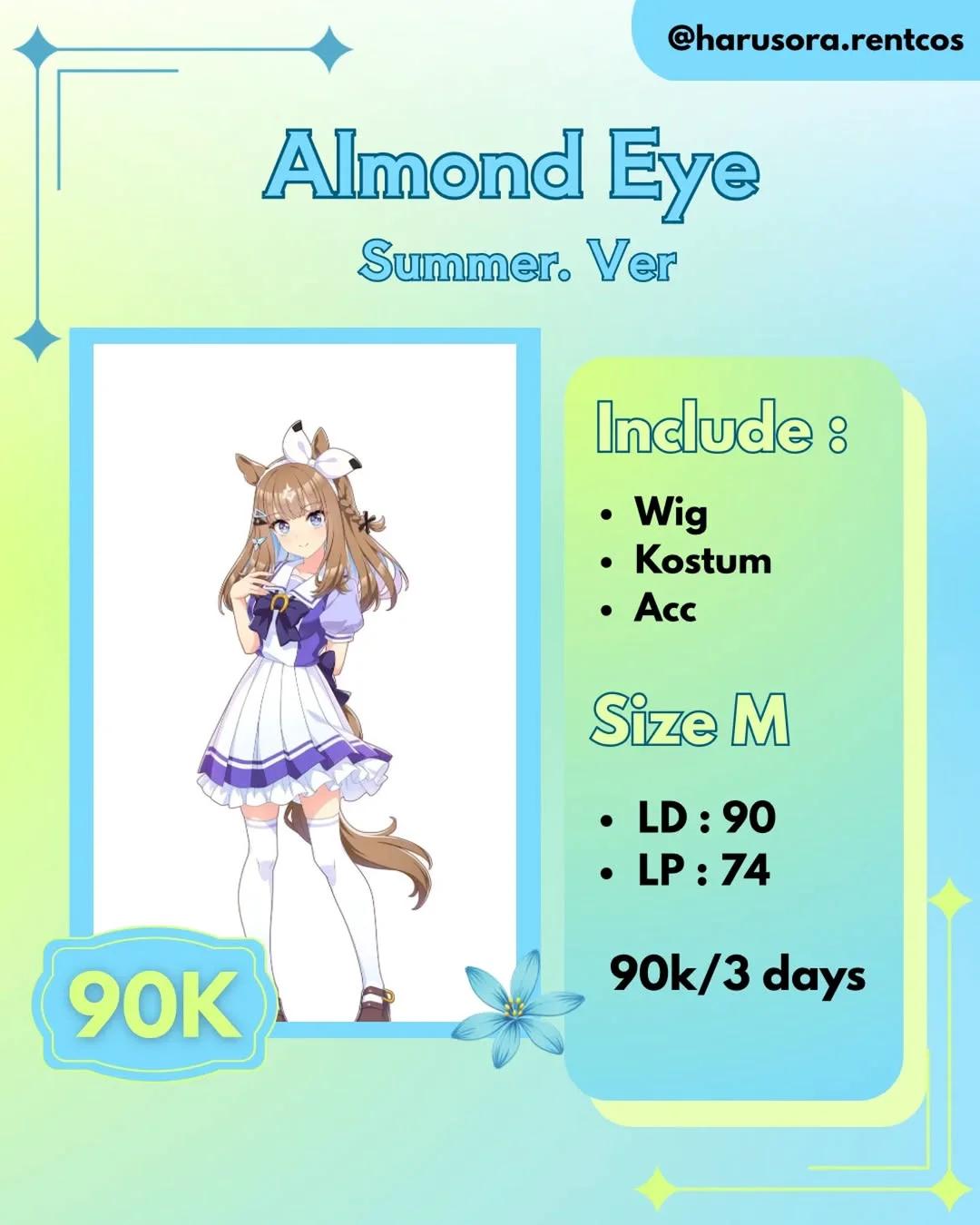Almond Eye Summer Ver. Uma Musume Cosplay