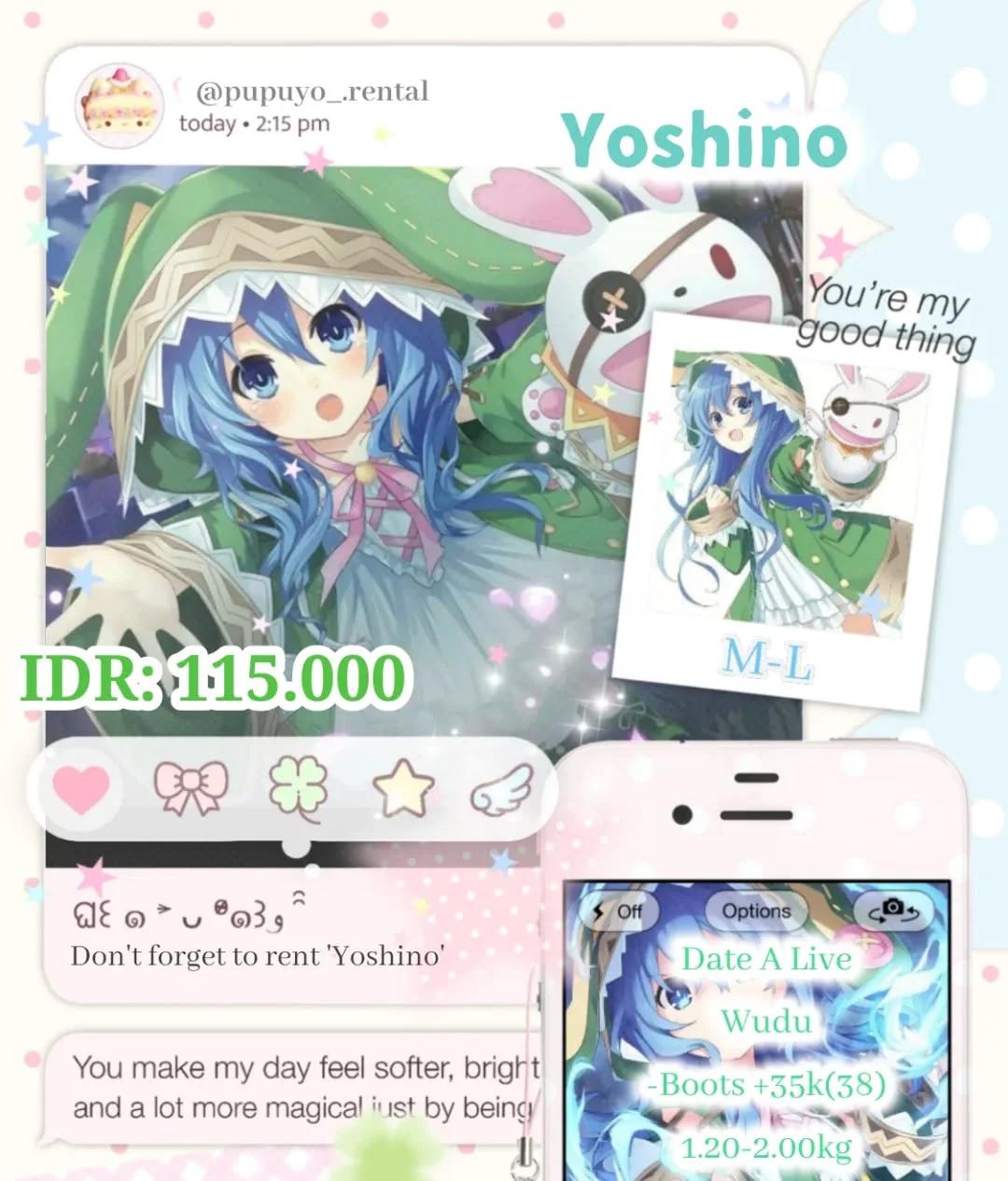 Yoshino Date A Live - Kostum