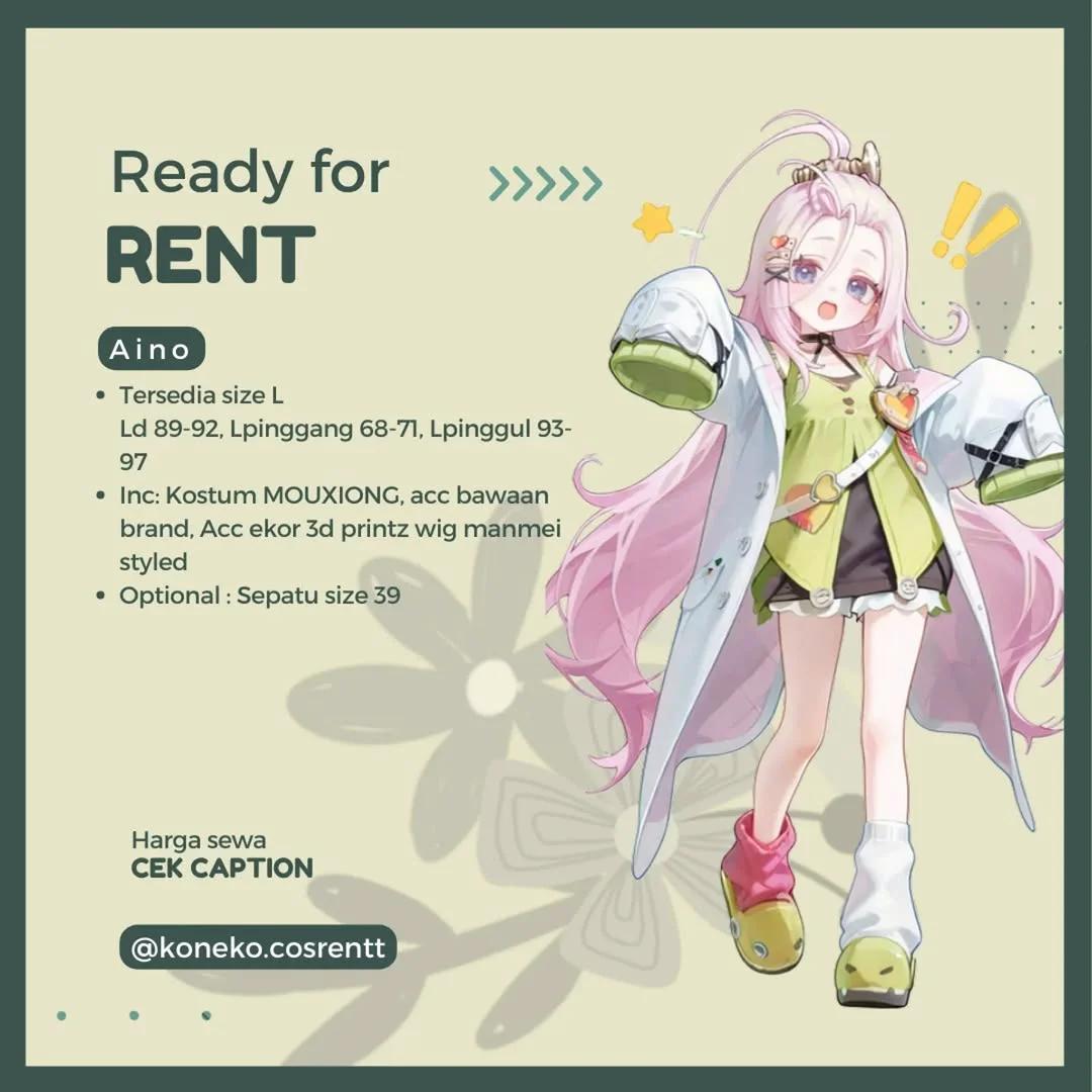 Aino Genshin Impact - Kostum & Wig