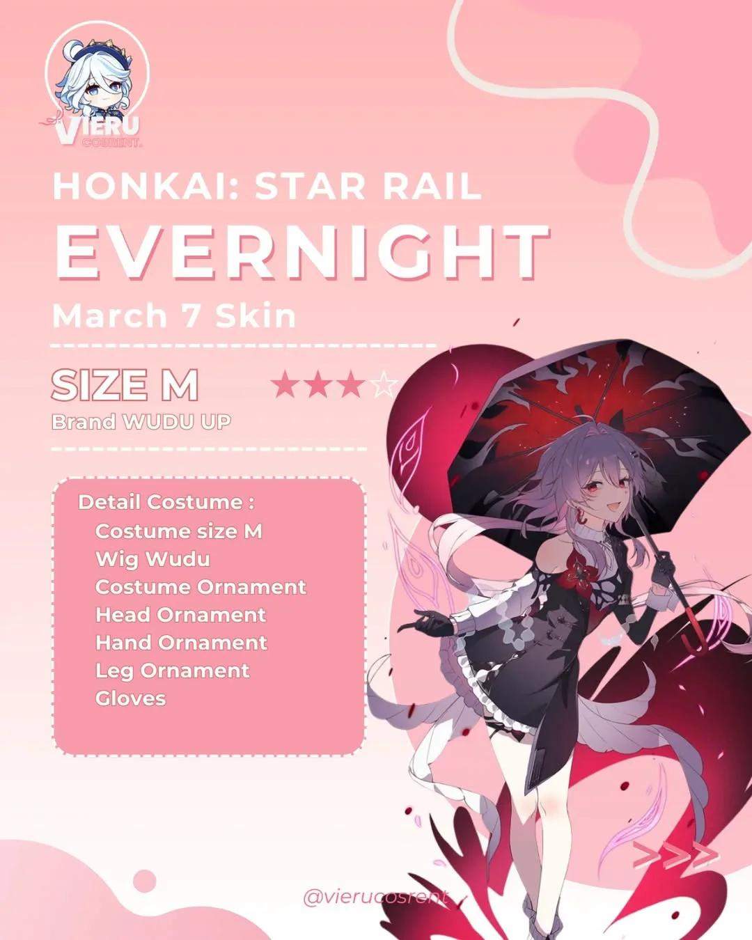 March 7 Evernight - Kostum Honkai: Star Rail