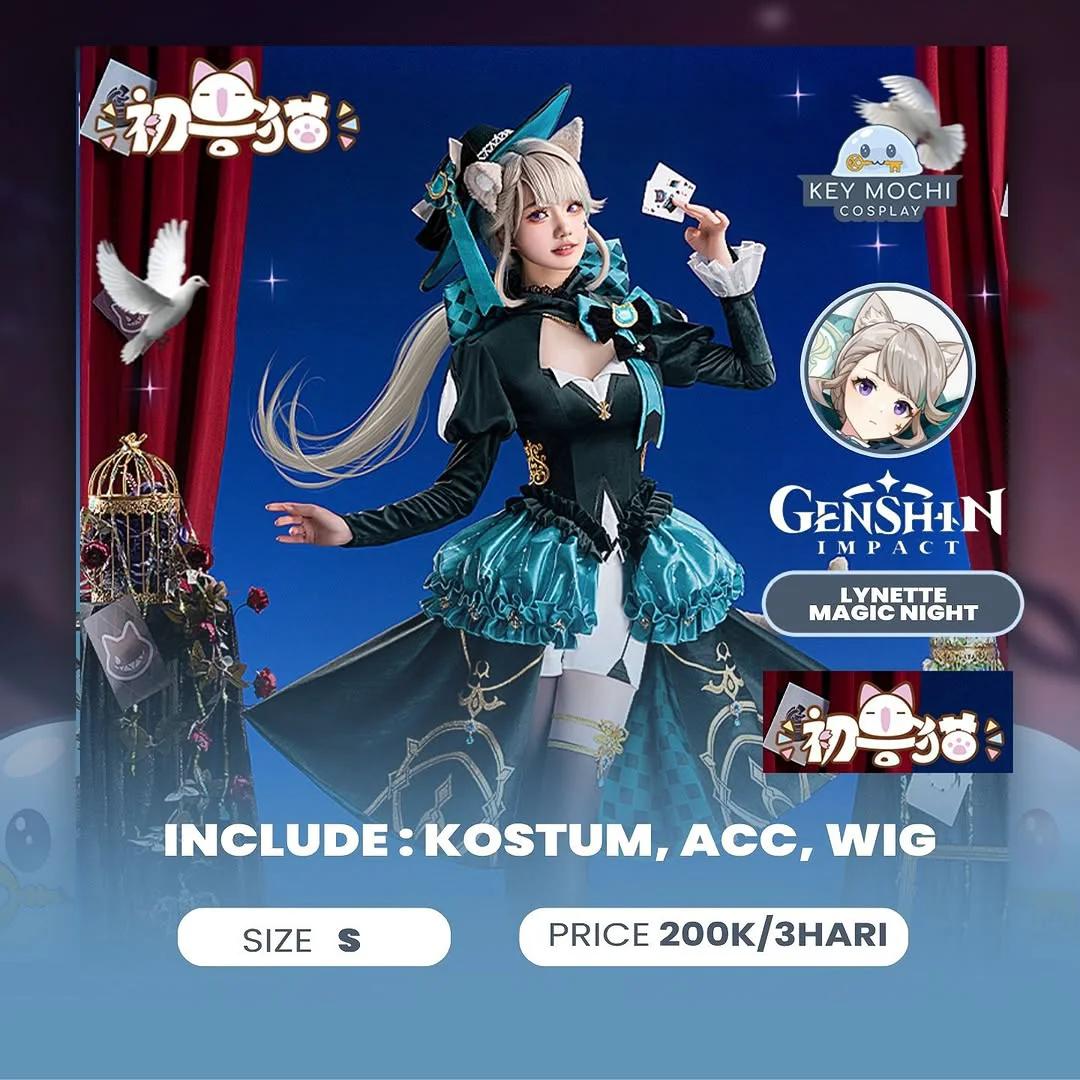 Lynette Genshin Impact - Kostum Magic Night