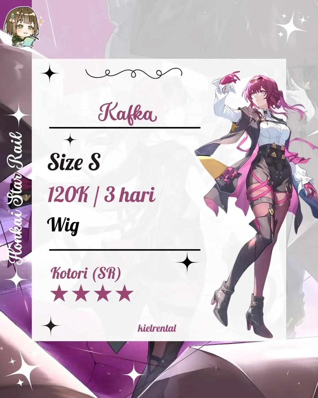 Kafka Honkai Star Rail - Costume & Wig