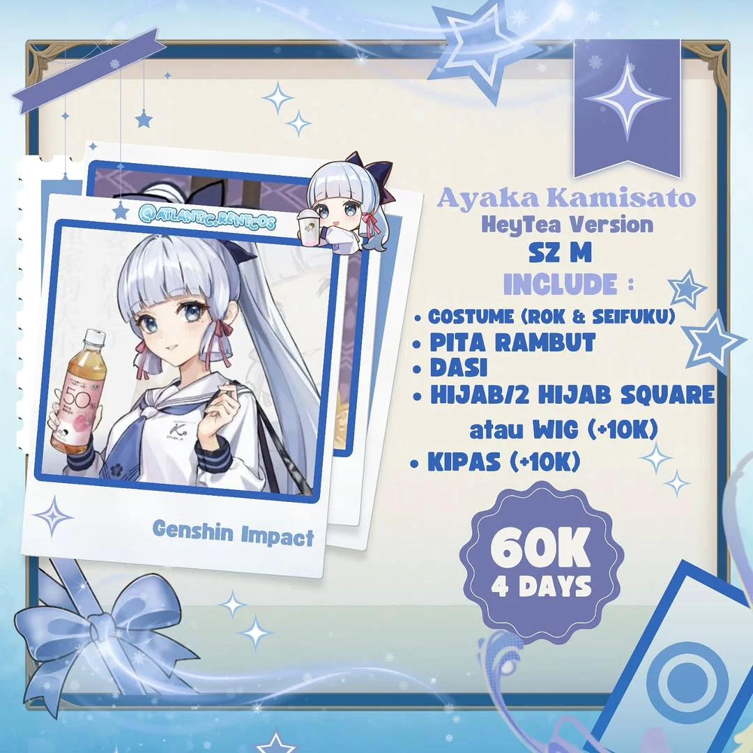 Ayaka Kamisato Heytea Ver - Genshin Impact Costume