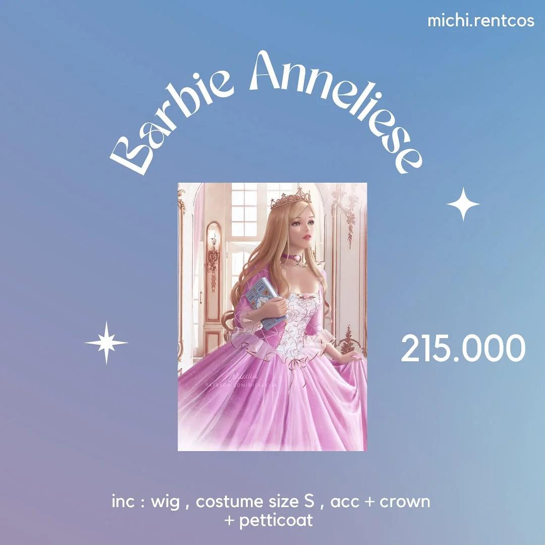 Barbie Anneliese - Kostum, Wig, Aksesori