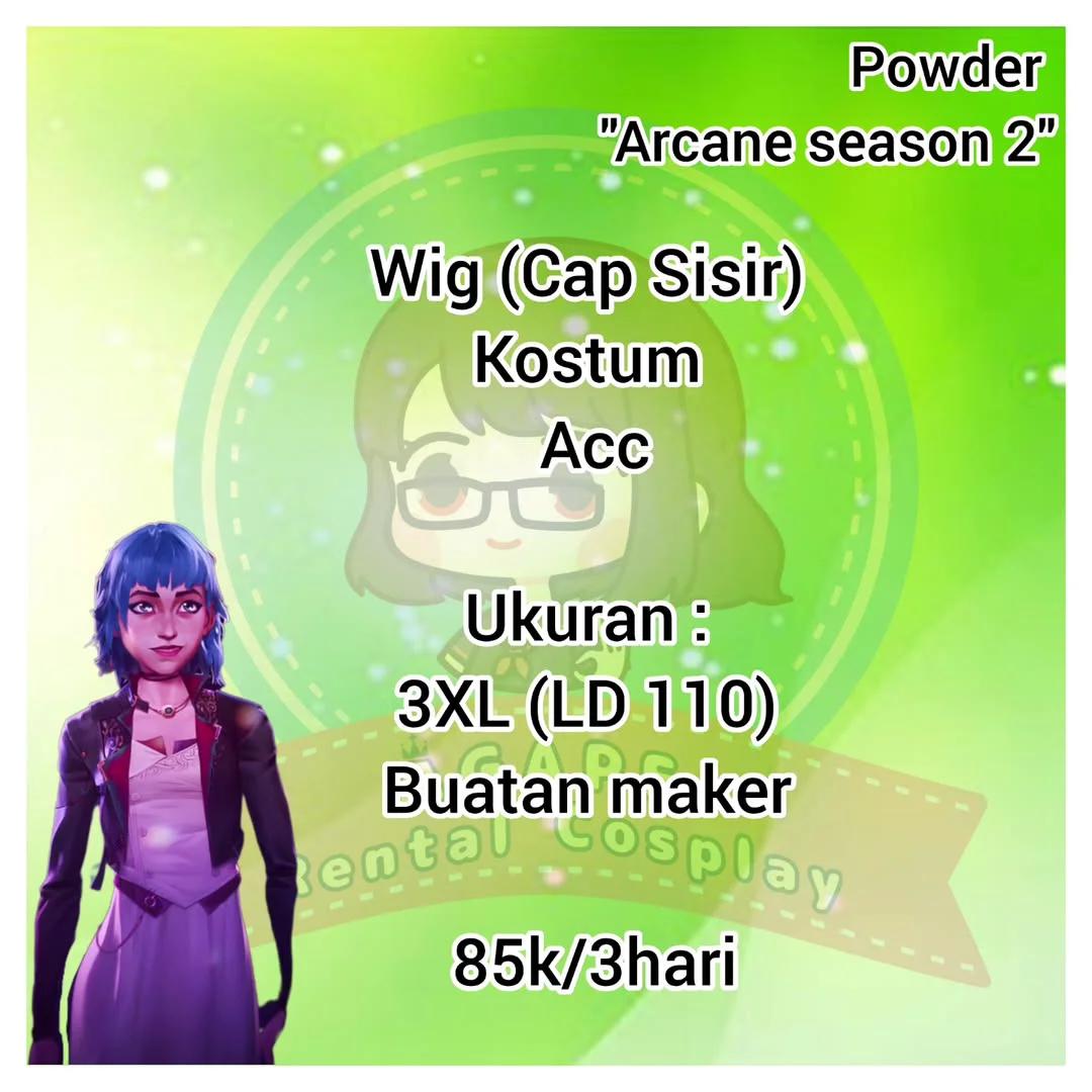 Powder Arcane - Kostum Wig & Aksesoris