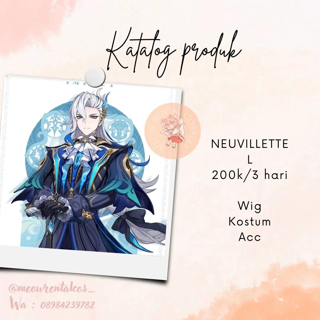Neuvillette - Kostum, Wig & Aksesoris