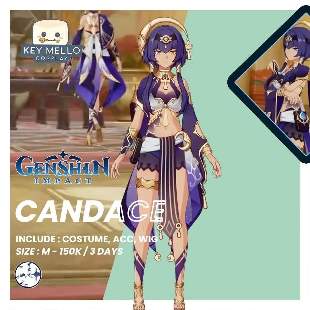 Candace Genshin Impact - Kostum & Wig