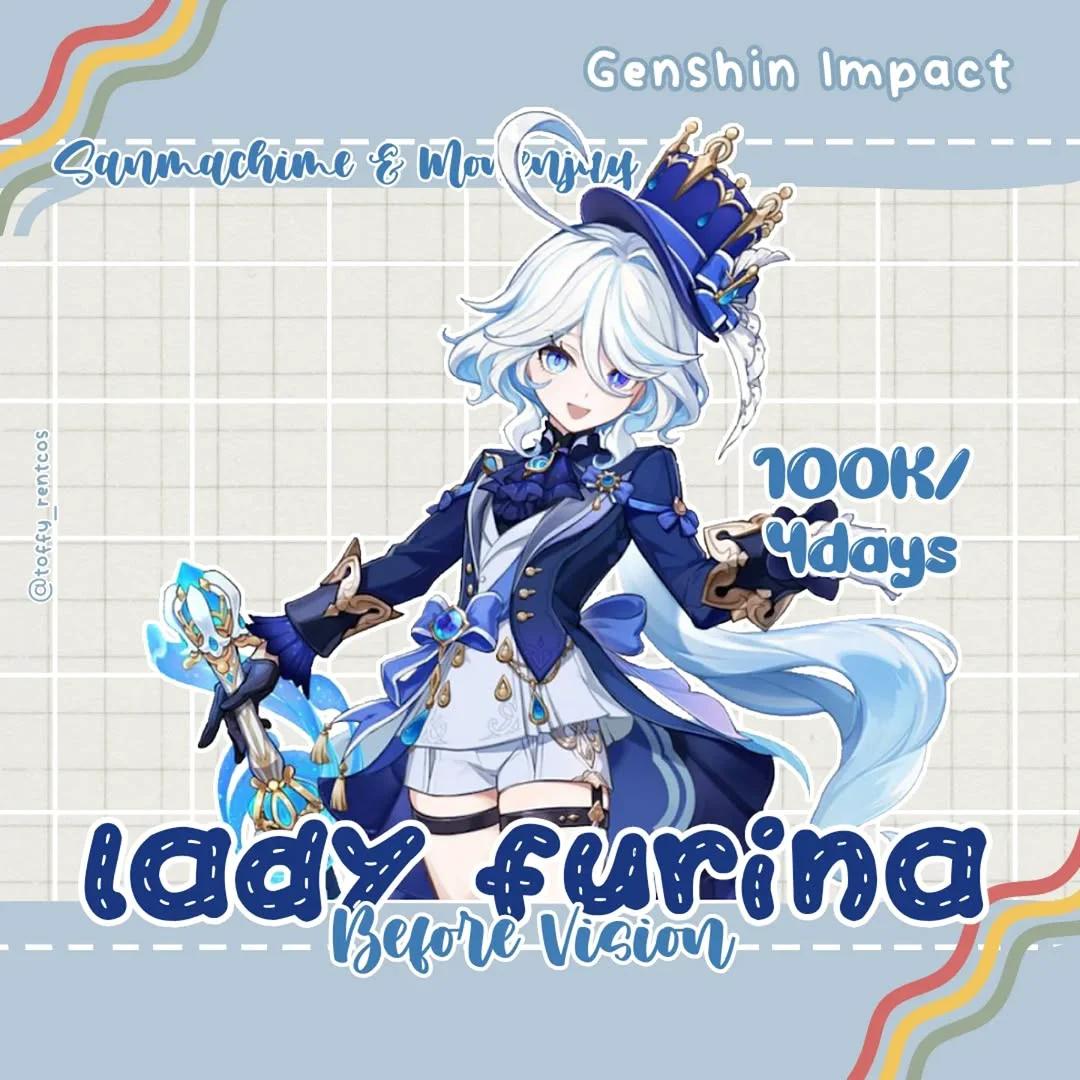 Lady Furina Genshin Impact Sanmachime Cosplay Full Set
