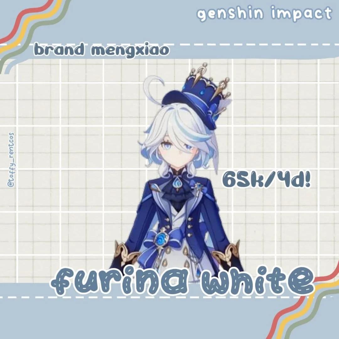 Furina White Ousia Version Genshin Impact Cosplay Mengxiao Brand