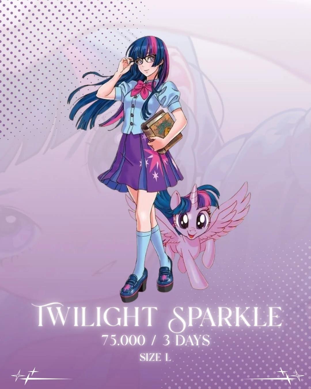 Twilight Sparkle My Little Pony Cosplay Costume Rental - Size L Taobao