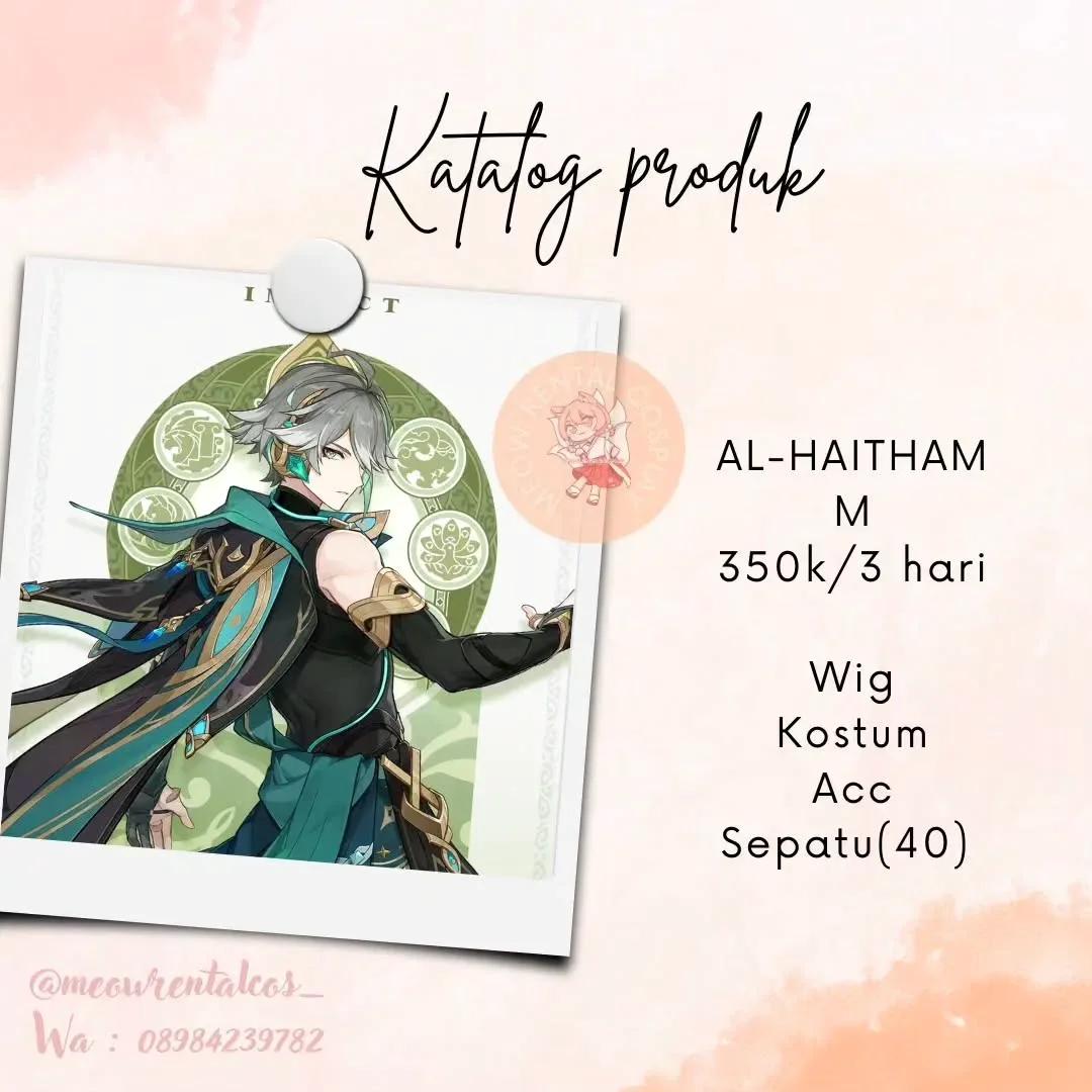 Al-Haitham Genshin Impact - Kostum, Wig, Aksesoris, Sepatu