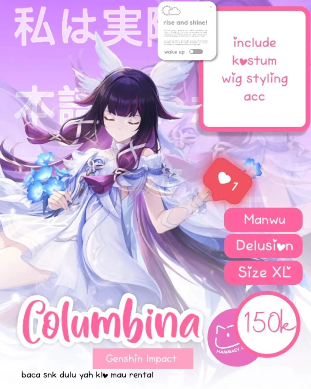 Columbina Genshin Impact Manwu/Delusion Size XL