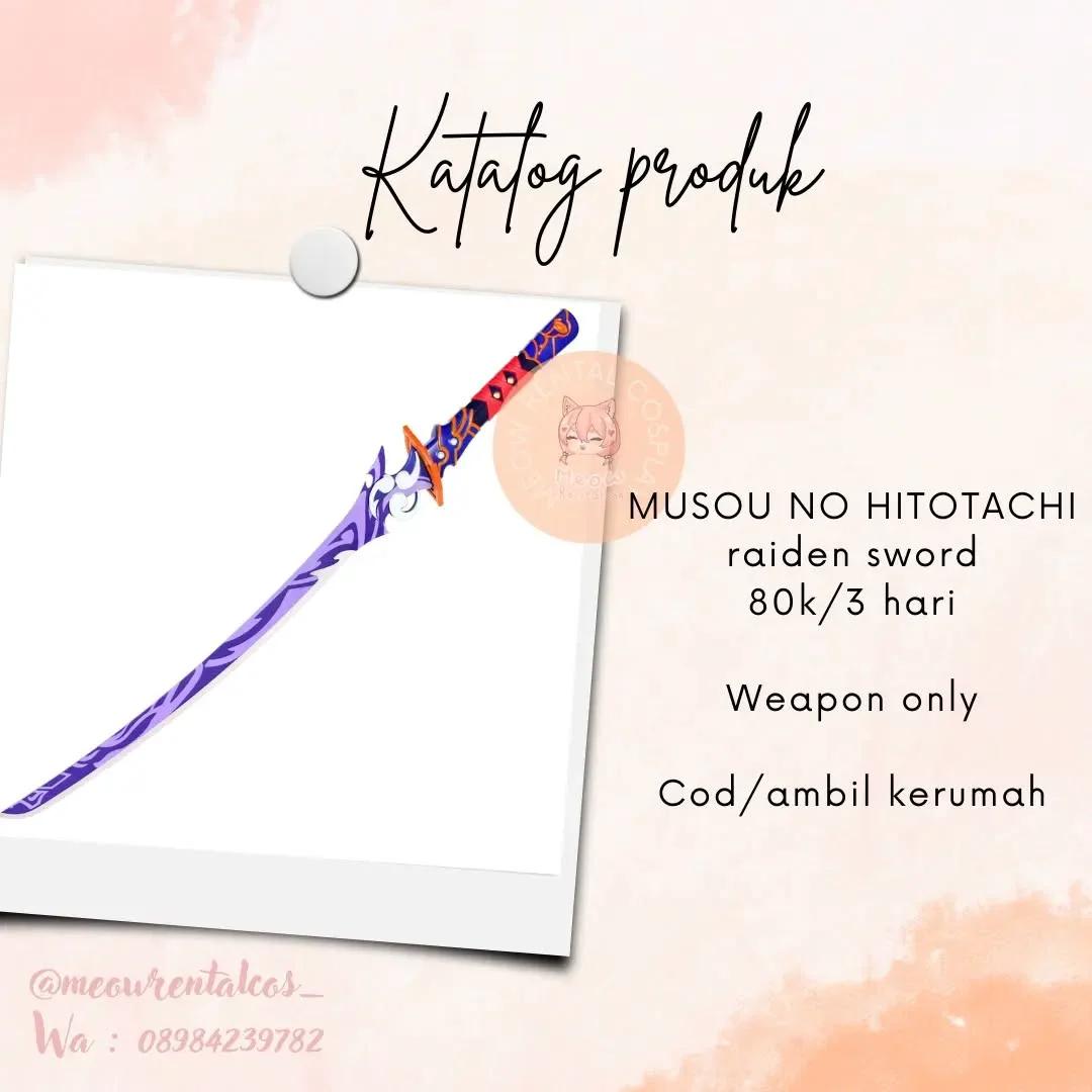 Raiden Shogun Genshin Impact - Musou no Hitotachi Sword