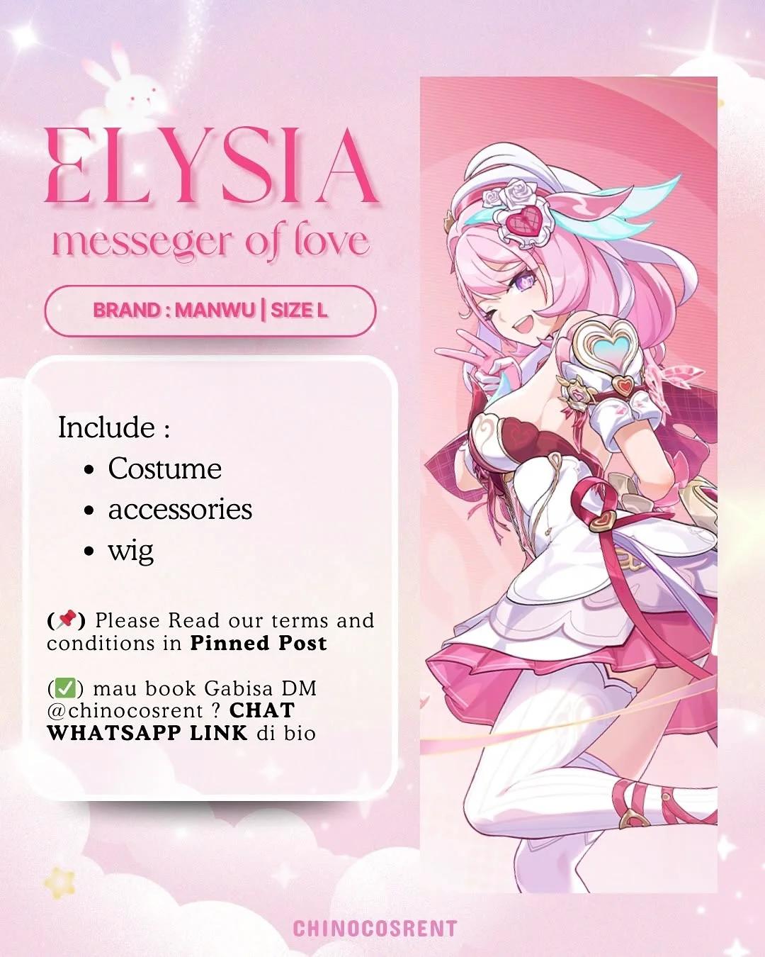 Elysia Honkai Impact 3rd - Kostum & Wig