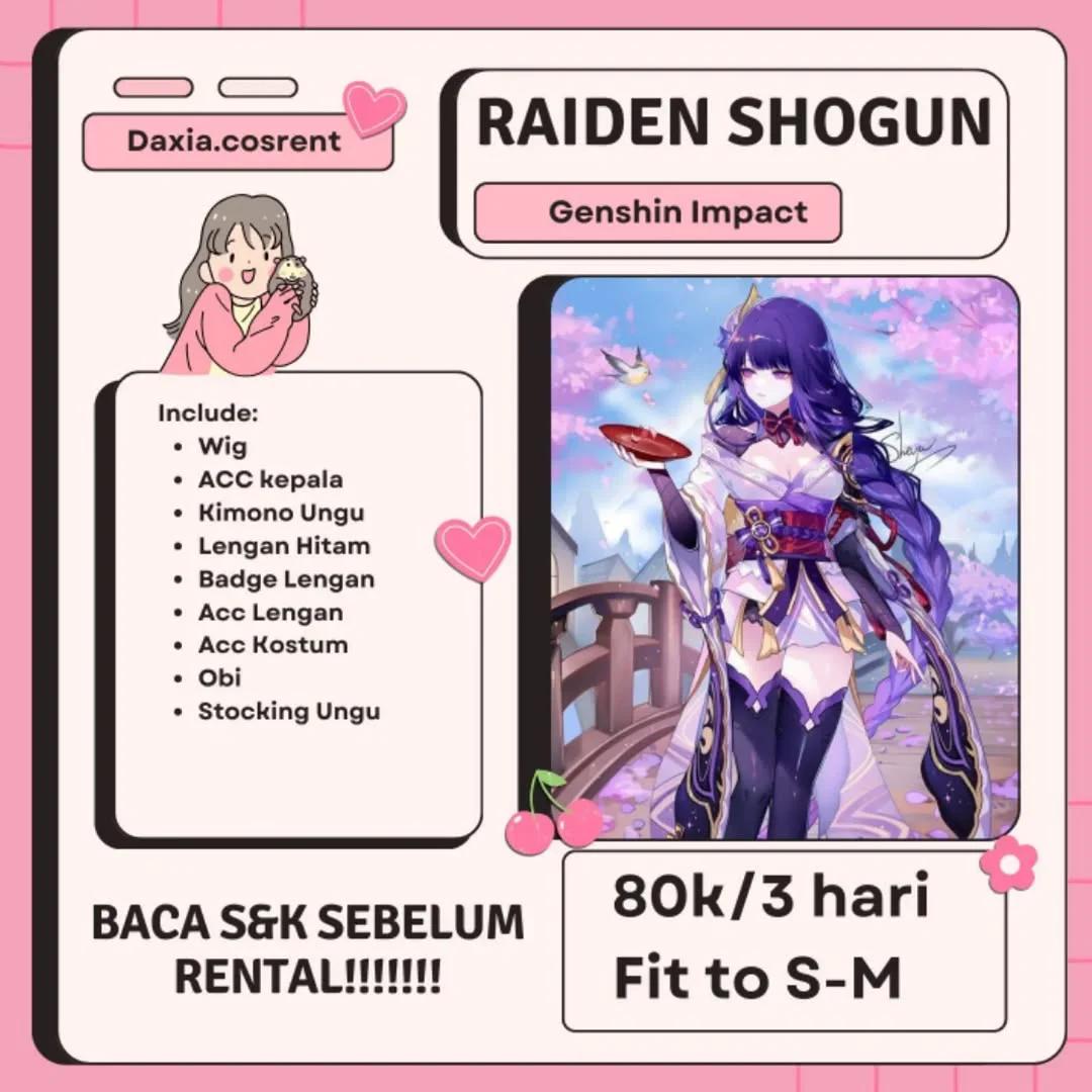 Raiden Shogun Genshin Impact - Kostum