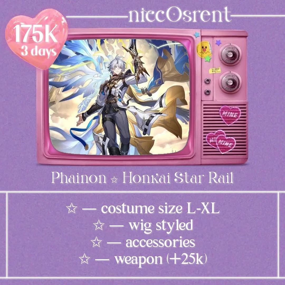 Phainon Honkai Star Rail - Kostum, Wig, Aksesoris, Weapon