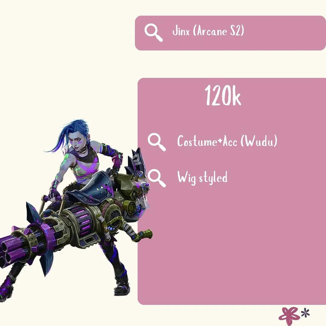 Jinx Arcane S2 - Kostum & Wig