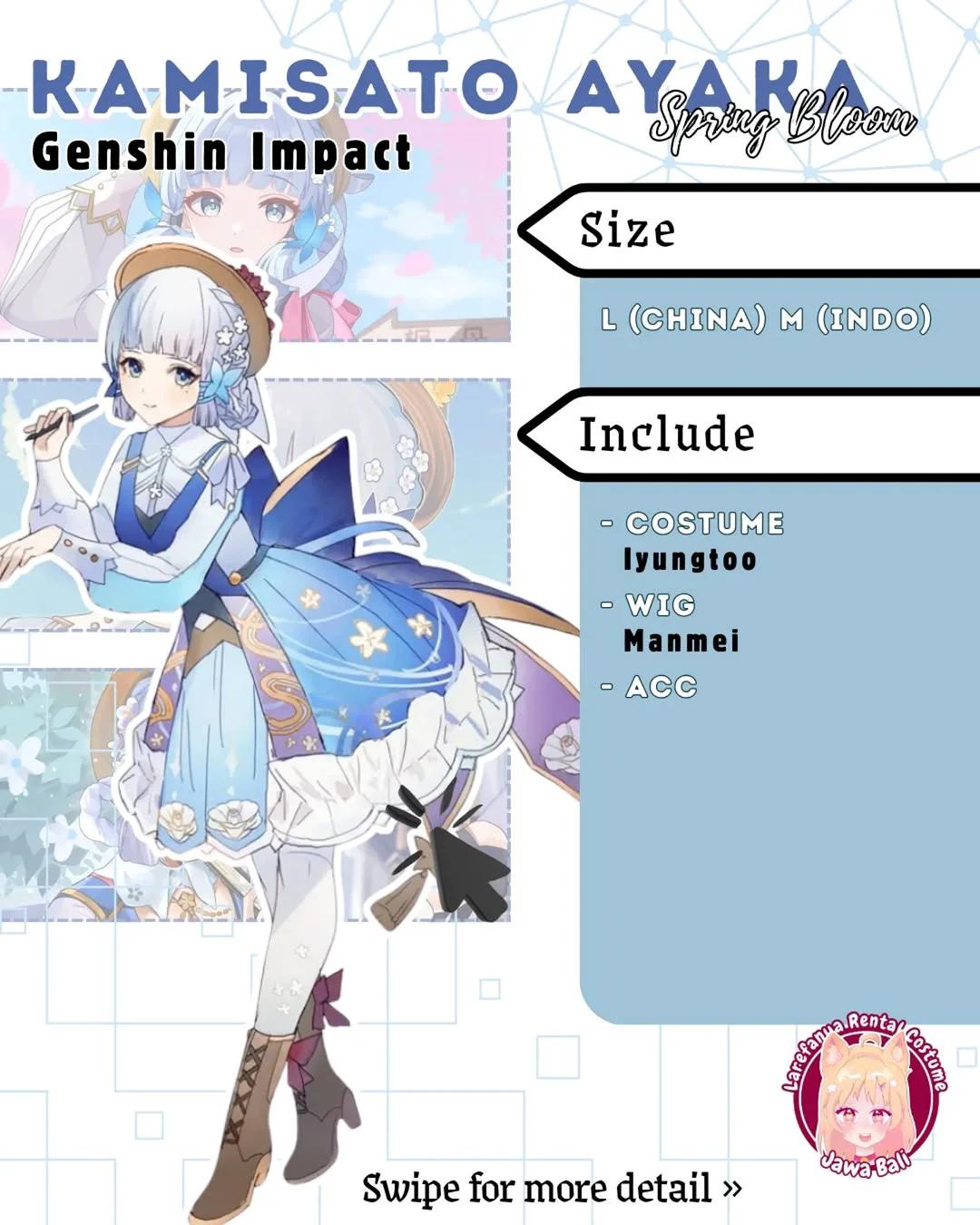 Ayaka Spring Bloom Genshin Impact - Kostum