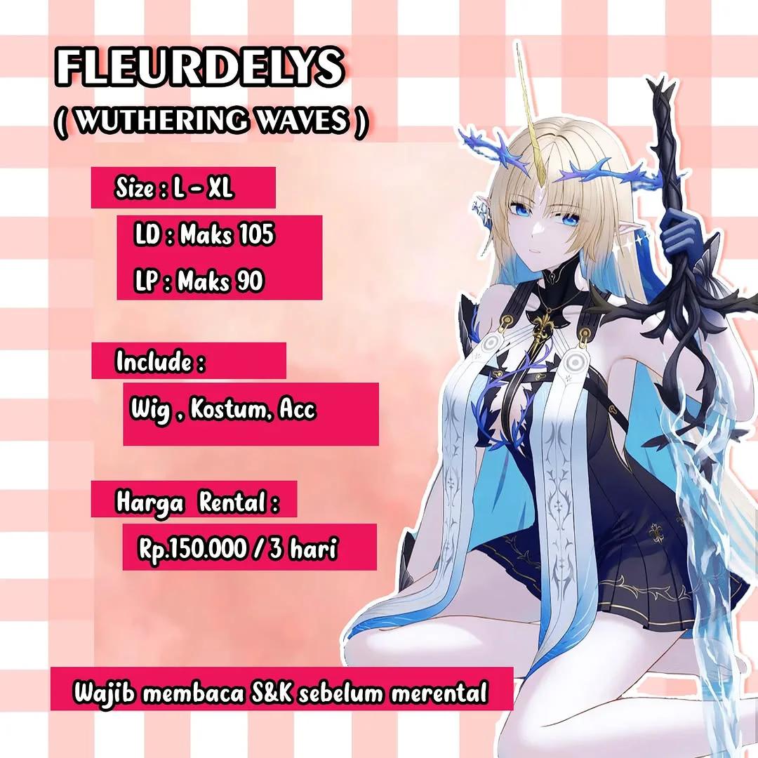 Fleurdelys Wuthering Waves - Kostum & Wig