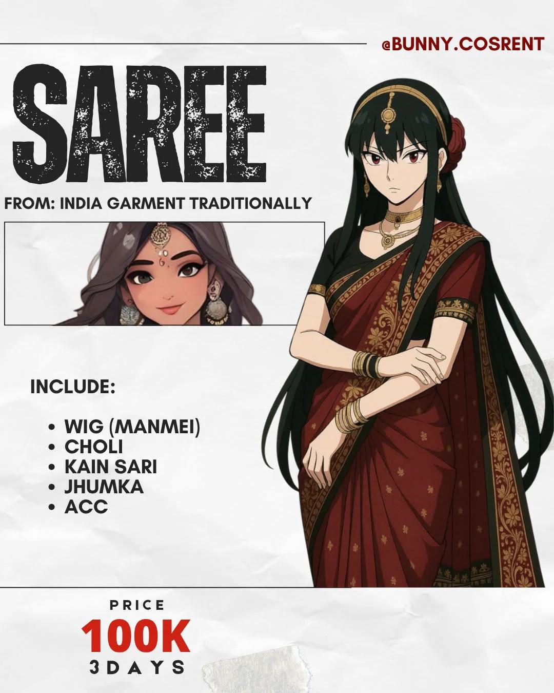 Yor Forger - Saree Set