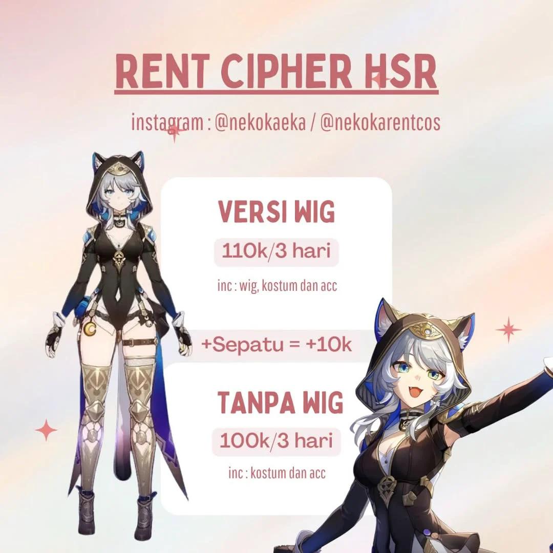 Cipher Honkai Star Rail - Kostum