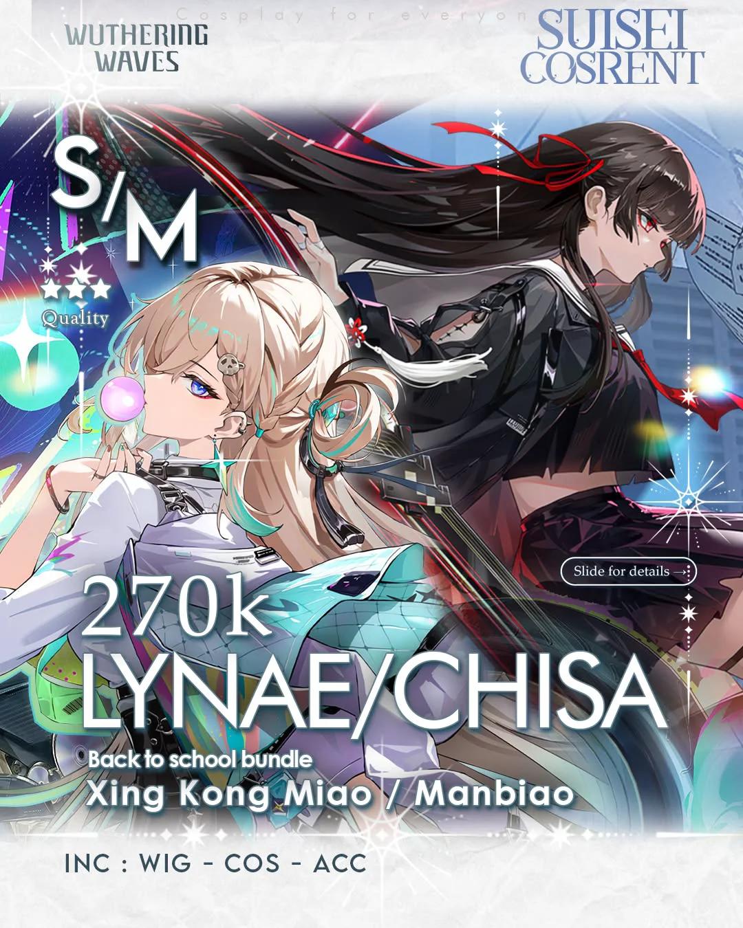 Lynae/Chisa Wuthering Waves - Cos, Wig, Aksesoris