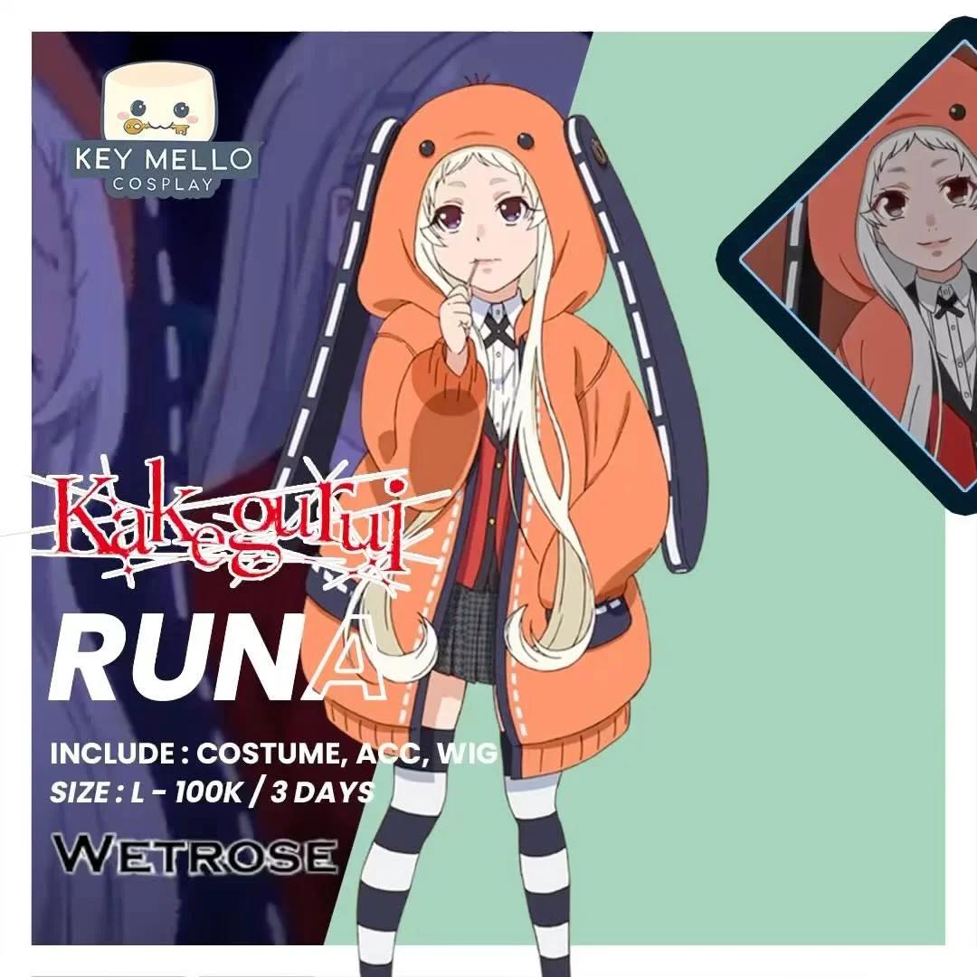 Runa Kakegurui - Kostum & Wig