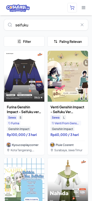 Cara Belanja di Cosulagi - langkah 1