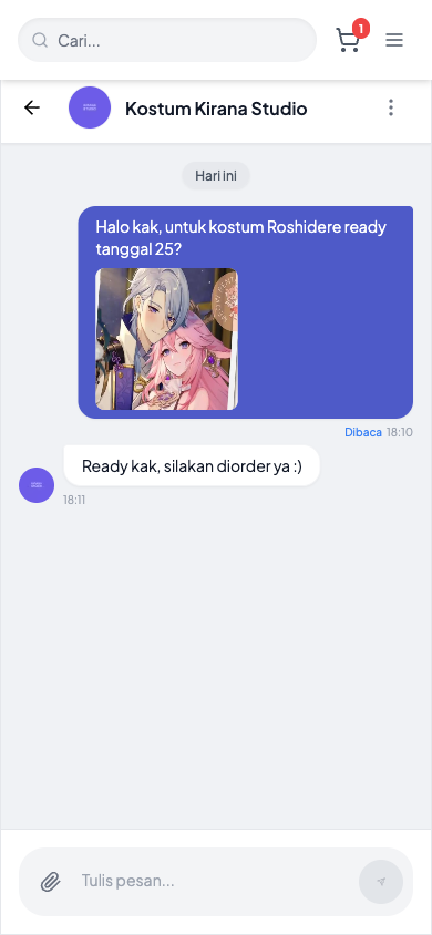 Cara Chat dengan Penjual - langkah 4