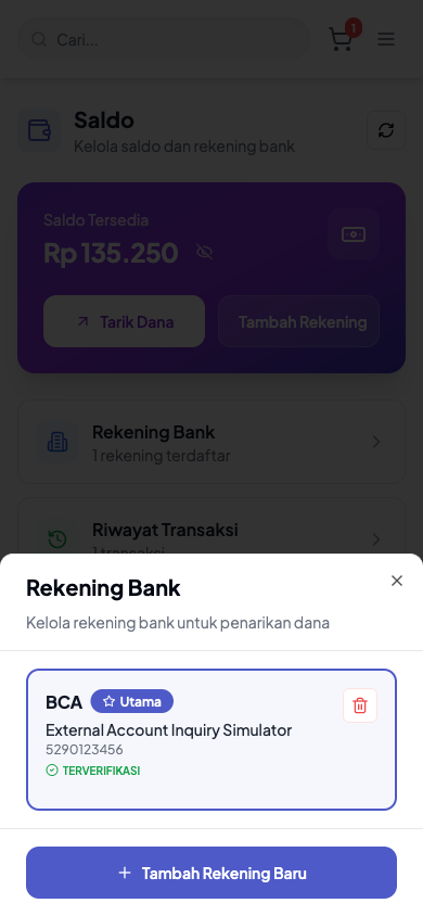 Cara Kelola Alamat dan Rekening Bank - langkah 7