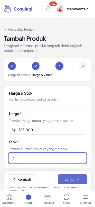 Cara Memasang Produk (Jual/Sewa) - langkah 5