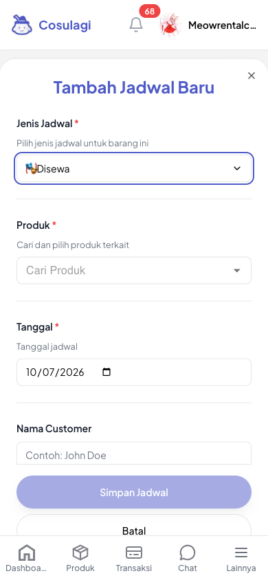 Cara Mengelola Kalender Rental (untuk Penjual) - langkah 3