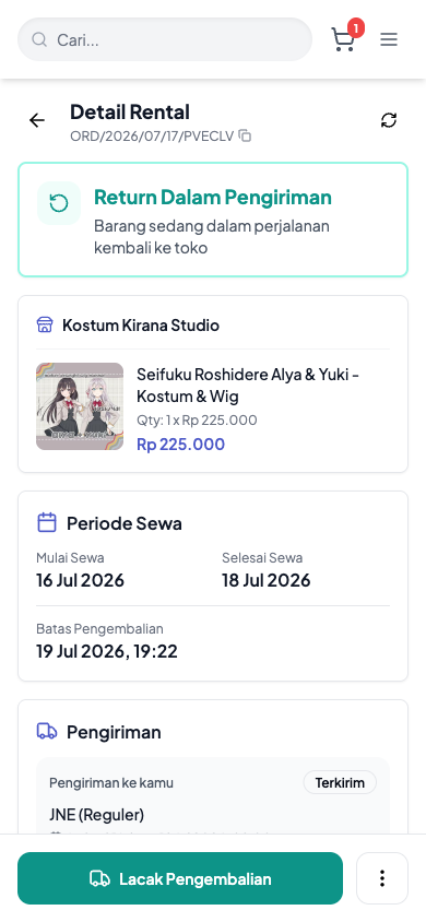 Cara Mengembalikan Kostum Sewaan - langkah 4